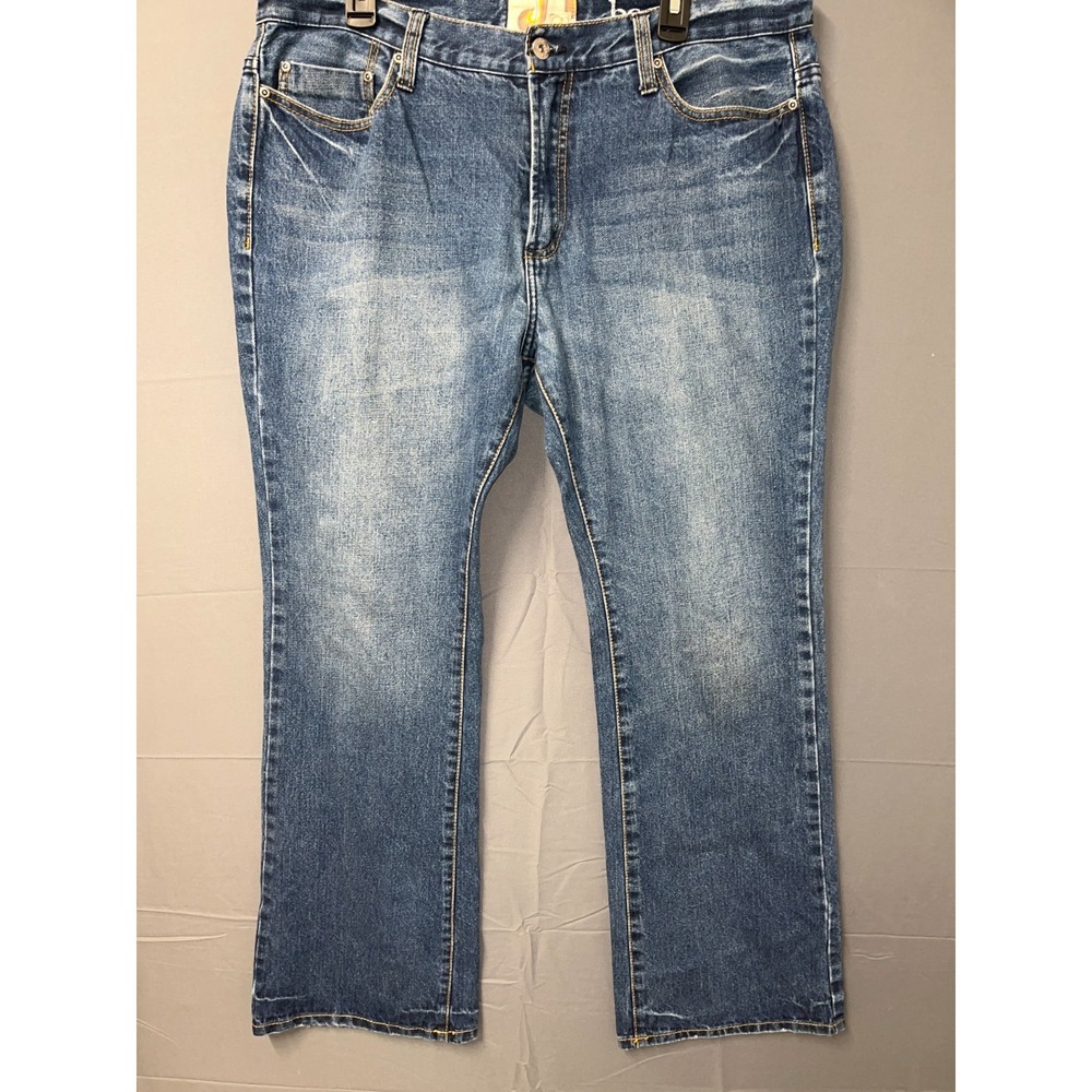 Ocean Pacific Bootcut Jeans Mens 38x32 Blue Denim Cotton Medium Wash Streetwear